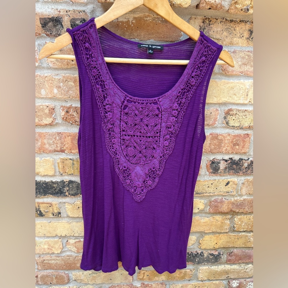 Casual purple tank sz M